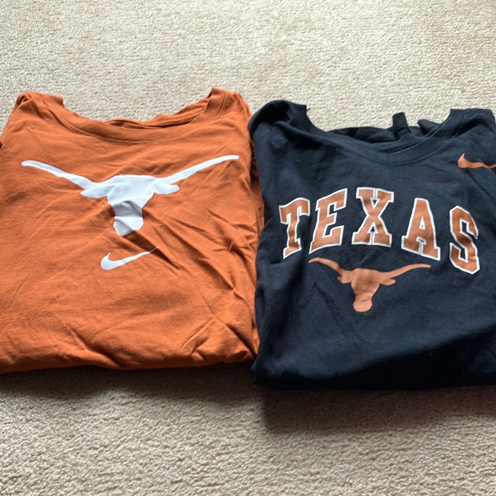 Nike Men’s Longhorns Orange and Black T-Shirts